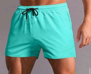 Venta al por mayor de pantalones cortos de cintura media para hombres 100% algodón respetuoso con el medio ambiente transpirable elástico cintura cierre High Street OEM servicio disponible - Product Image 1