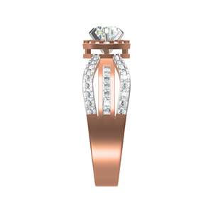 Bagues de mariage en diamant de laboratoire personnalisables certifiées avec sertissage princesse invisible Bijoux en or 10K 14K 18K - Product Image 3