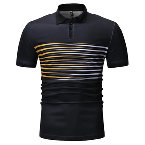Polo de golf décontracté uni de haute qualité avec logo personnalisé pour hommes Fabrication de vêtements design - Product Image 1