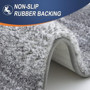 Alfombrilla de baño de microfibra de alta calidad de 17 "x 24", peluda alfombrilla de baño de felpa gruesa antideslizante superabsorbente, lavable para uso doméstico - Product Image 2