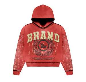 Sudadera con capucha de lavado ácido Sudadera con capucha de lavado retro Sudadera con capucha de lavado ácido al por mayor Chándal con capucha Logotipo personalizado Conjunto de Jogger para M - Product Image 6