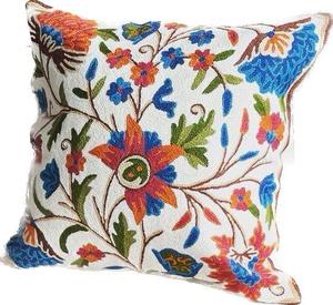 Taie d'oreiller crème texturé coton glands oreiller fait à la main décoratif housse de coussin naturel indien lin laine décor à la maison blanc - Product Image 2