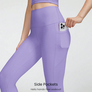 Venta al por mayor de impresión personalizada de las mujeres 2 piezas Set de secado rápido transpirable camiseta y Leggings para Fitness y gimnasio - Product Image 3