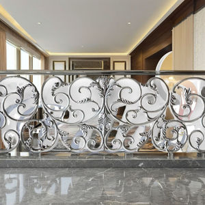 Panneaux de garde-corps en fonte royale décoratifs, design moderne, résistants à la rouille, garantie 5 ans, balcon résidentiel, réglable en hauteur - Product Image 1