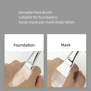 Minimal pesanan kuas masker wajah rambut nilon kecantikan profesional sikat masker <span class=keywords><strong>Mini</strong></span> aplikator masker wajah datar lembut - Product Image 2