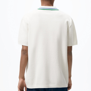 Camisetas casuales de alta calidad para hombres Moda de verano Blanco teñido para polos con rayas Venta al por mayor Ropa casual Camisetas para hombres - Product Image 2