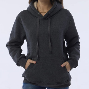 Custom Logo Hot Selling 2024 Autumn Winter <b>Hoodies</b> <b>for</b> <b>Woman</b> Casual Loose Pullover Pocket <b>Long</b> Sleeve Knitted Hooded Sweatshirt - Product Image 4