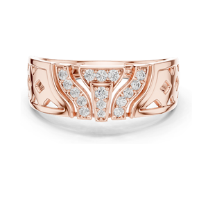 Bague pour femme en diamant de laboratoire 0,167 CT VVS-VS EF, or 18 carats, options or rose, or jaune, or blanc, moissanite, élégante - Product Image 2