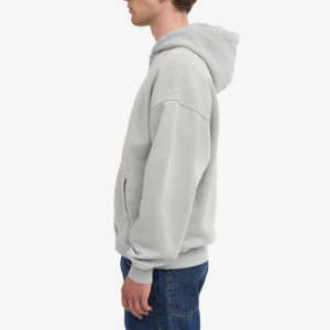 เสื้อมีฮู้ดสำหรับผู้ชายผ้าฝ้าย100% น้ำหนักมากโอเวอร์ไซส์ไซส์เสื้อฮู้ดแขนยาวแบบมีซิปรูดออกแบบได้ตามต้องการ - Product Image 4