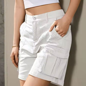 Short cargo taille haute pour femme avec poche et coupe décontractée pour l'extérieur Short pour femme - Product Image 4