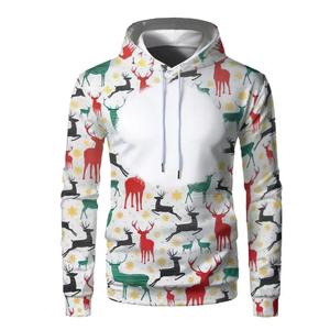 Sudaderas con capucha con estampado personalizado para hombre, sudaderas con capucha sublimadas de lana de poliéster con estampado digital completo personalizadas a la moda - Product Image 3