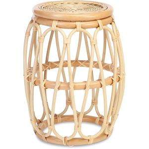 Tabouret en rotin traditionnel avec charme esthétique et vintage culturel meilleur pour les maisons bungalows ou hôtels du patrimoine utiliser - Product Image 3