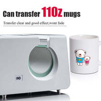 Presse à sublimation automatique électrique 110V/220V pour mugs de 11 oz, format compact, personnalisable, idéale pour les cadeaux sur le thème du football