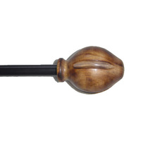 Accessoires de rideaux en vente sur Amazon, embouts en bois pour tringles à rideaux, fabricant de tringles à rideaux rondes en bois