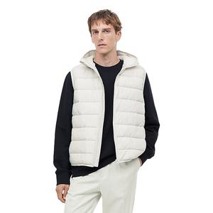 เสื้อแจ็คเก็ตแขนกุดผู้ชายคุณภาพสูง ดีไซน์ฮู้ดดี้แบบสวม สวมใส่สบาย ไม่ระคายเคืองผิว - Product Image 1