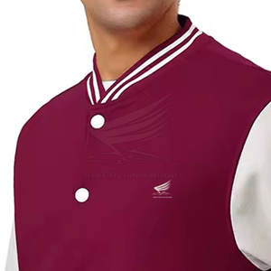 Veste de Baseball Respirante de Haute Qualité à Prix Abordable, Personnalisable avec Logo Avant, pour Hommes, Col Mandarin, Hiver - Product Image 3