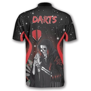 Maillot de sublimation personnalisé pour équipe de fléchettes avec tissu doux à séchage rapide, parfait pour les performances en tournoi et les entraînements quotidiens - Product Image 6