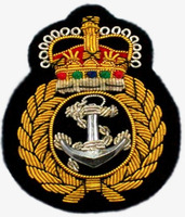Insigne de marin de lingot d'or fait à la main Badges de chapeau et casque personnalisés avec crête de fil brillant et beaux fils brillants