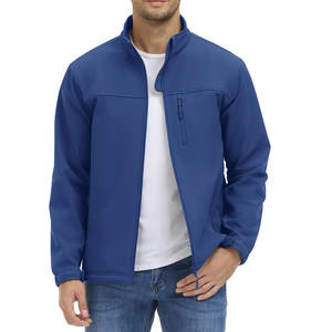 Veste imperméable de randonnée personnalisée veste à capuche à coquille souple imperméable coupe-vent pour l'extérieur veste pour hommes - Product Image 2