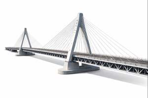 Estructura de Soporte de Cable Pesado de Acero para Puente de Estructura de Acero con Servicios de Soldadura y Corte - Product Image 3