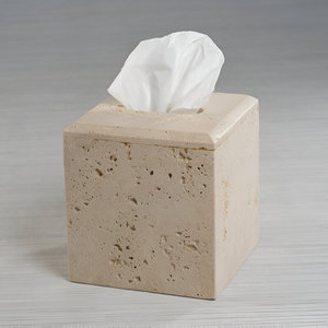 Best-seller Boîte à mouchoirs en pierre de travertin Fait à la main de luxe Porte-mouchoirs décoratif Fournisseur de gros d'usine pour les acheteurs mondiaux - Product Image 2