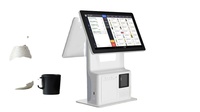Système de point de vente moderne tout-en-un écran tactile de 15.8 pouces fenêtre libre-service paiement machine de point de vente kiosque de caisse