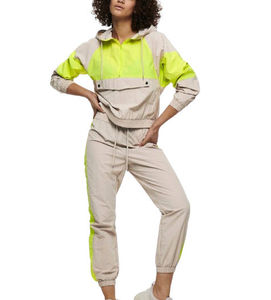 <b>Women's</b> Lightweight 100% Nylon Seamless Windbreaker <b>Tracksuit</b> Quickdry Breathable Hooded Customised Logo Printing - Product Image 1