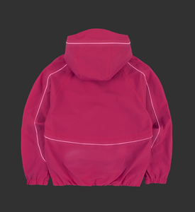 Ensemble de survêtement streetwear coupe ample en ripstop avec bordures réfléchissantes et lignes contrastées, comprenant une veste coupe-vent en nylon et un pantalon de jogging - Product Image 4