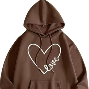 Hombres Mujeres Valentines Estampado gráfico Manga larga Cuello redondo Sudadera con capucha Tops Hombres Sudaderas con capucha - Product Image 1