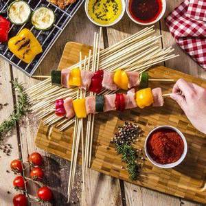 Premium Disposable Bamboo Skewers - 100% Natural & Eco-Friendly <b>Toothpicks</b> | High-Quality Biodegradable Bamboo Sticks - Product Image 1