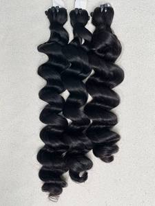 Extensiones de Cabello Virgen Vietnamita al por Mayor, Paquetes de Cabello Ondulado Camboyano Sin Procesar, Paquetes de Cabello con Cutícula Alineada - Product Image 5