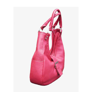 Sac à main Hobo en cuir de vachette pour femmes, décontracté et élégant, double fermeture à glissière, deux poignées avec doublure en coton - Product Image 5