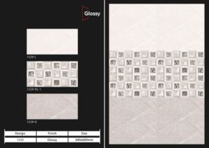 Carreaux muraux en céramique 300x600mm pour salle de bain et cuisine, finition brillante, mate, effet sucre, design mural intérieur luxueux - Product Image 2