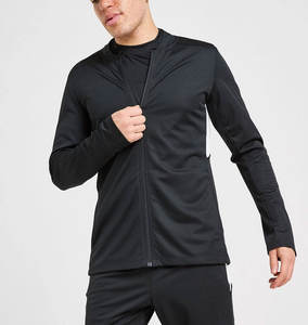 Conjunto Deportivo Unisex de 2 Piezas con Chaqueta Cortavientos de Nailon y Pantalones Deportivos de Poliéster con Cierre y Cuello Acanalado, Diseño Sólido y Transpirable - Product Image 2