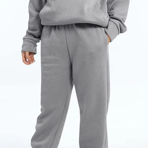 Ensemble de survêtement pour femmes en coton 100% de dernière génération, couleur unie, imprimé, taille plus, respirant, survêtement oversize pour femmes - Product Image 3