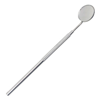 Miroir buccal intra-oral manuel Fida International en acier inoxydable, classe I, finition polie mate, certification CE ISO, 1 an