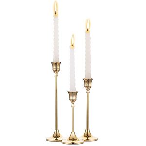 Chic <b>Tall</b> Metal Candle Holder Premium Decorative Design for Minimal Home Christmas Decor and Elegant Wedding <b>Table</b> Styling - Product Image 6