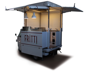 Tricycle alimentaire électrique, chariot de restauration mobile à trois roues, résistant à la rouille, garantie 5 ans, camion de cuisine de rue, café, pizza, tacos - Product Image 4