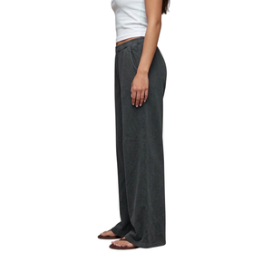 <b>Women's</b> Winter Wide Leg Sweatpants Mid Waist <b>Lounge</b> <b>Pants</b> Relaxed Fit Casual Breathable Quick Dry Waffle Knit Spandex/Cotton - Product Image 3