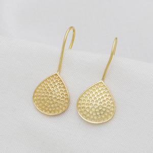 Pendientes colgantes de joyería fina de diseño único, Plata de Ley 925, chapado en oro de 18 quilates, exquisita colección de bodas para regalo de mujer y niña - Product Image 2
