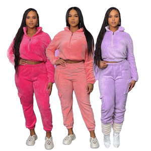 Pantalon de survêtement et survêtement évasé vintage délavés à capuche pour femmes - Product Image 6