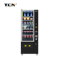 Máquina Expendedora TCN en EE. UU., Envío en 3 Días, Tienda Autoservicio 24 Horas, Bebidas, Snacks y Refrescos, con Pago en Efectivo, Monedas y Tarjeta para Negocios
