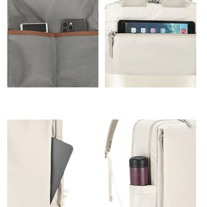 Waterproof Zipper Closure Fashion <b>Backpacks</b> <b>for</b> Unisex <b>Laptop</b>-Friendly Minimalist Style Vietnam Origin Polyester Material - Product Image 2