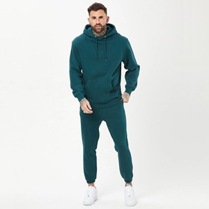 เสื้อฮู้ดกระดุมสำหรับผู้ชายทรงคร็อปแบบมีฮู้ดกระดุมหรูเนื้อผ้าฝ้ายถัก480 400ระดุมแน่นไร้ลวดลายน้ำหนักทำจากผ้าฝรั่งเศส - Product Image 3