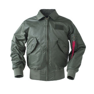 Construction légère en toutes saisons et fermeture à glissière pour un usage quotidien de streetwear Blouson d'aviateur en polyester/coton pour hommes avec OEM - Product Image 1
