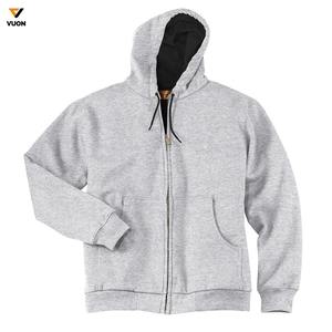 Venta al por mayor personalizado su logotipo bordado Sudadera con capucha vendedores mujeres a granel de gran tamaño peso pesado grueso hombres Puff estampado personalizado Zip up Hoodie - Product Image 4