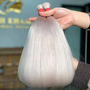 Extensions de cheveux humains 100% vierges vietnamiennes les plus vendues, Super Double Bulk, 30 pouces de longueur étirée, style lisse - Product Image 1