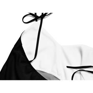 Abito Midi Vintage all'Uncinetto con Motivo Geometrico Taglia Unica XS-XL Vita Impero con Fodera Fornitura ODM per Occasioni Diurne - Product Image 3