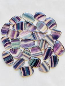 Buena calidad azul fluorita piedra preciosa suelta hecha a mano suave pulido fluorita cabujón para hacer joyas regalo para ella Fluroite - Product Image 2