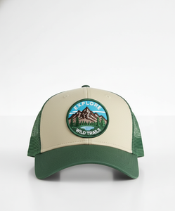 Gorra de Béisbol con Espalda de Malla Serie Explorer |   Diseño de Montaña: Explora Senderos Salvajes |   Ligero y cómodo para exteriores - Product Image 6